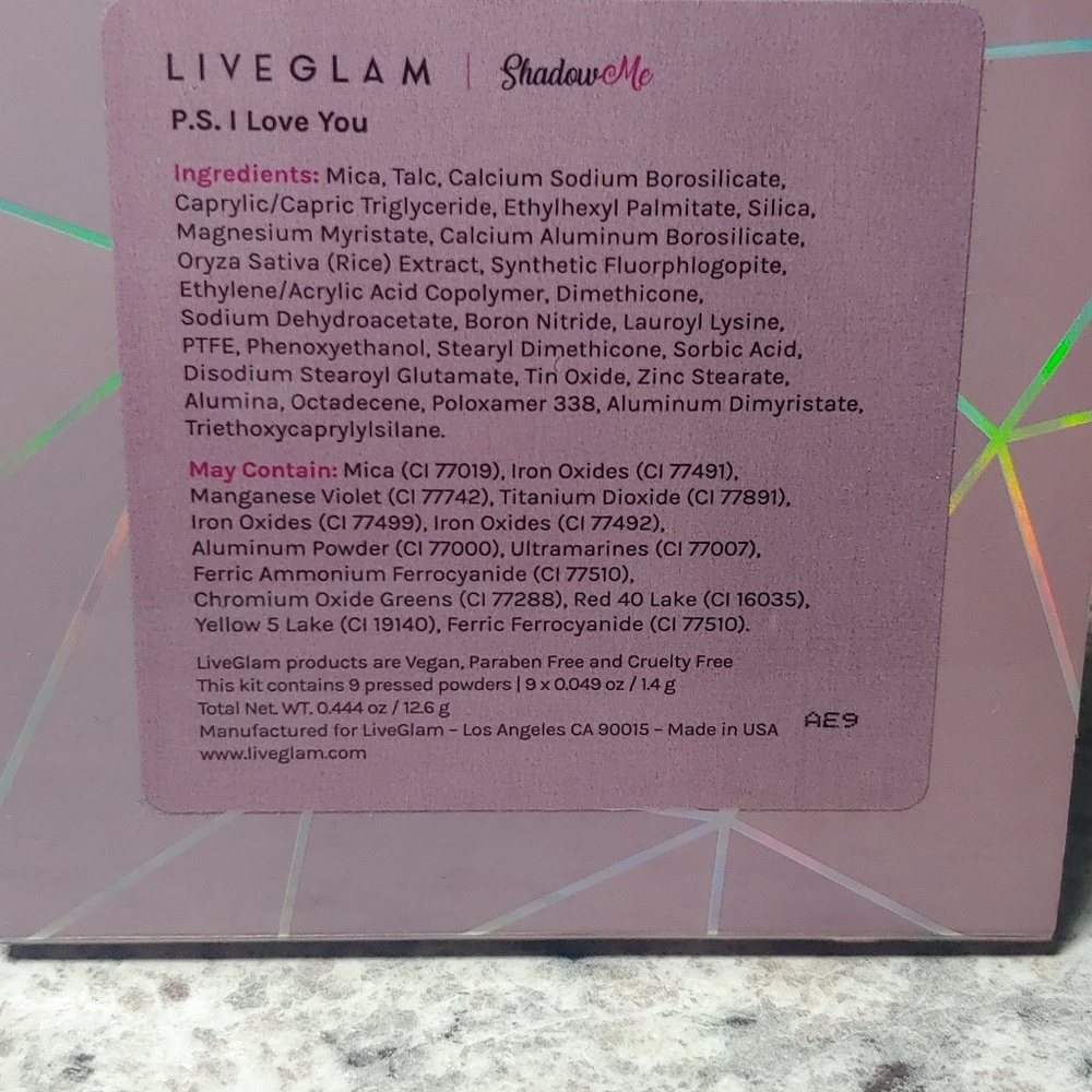 SOLD!💋 🆕IB P.S. I Love You! 9 Eye Shadow Palette - Picture 7 of 8